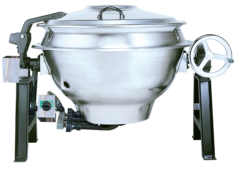 回転釜 服部工業 ガス回転釜(煮炊釜) GHT-30 都市ガス用 外釜鋳鉄製