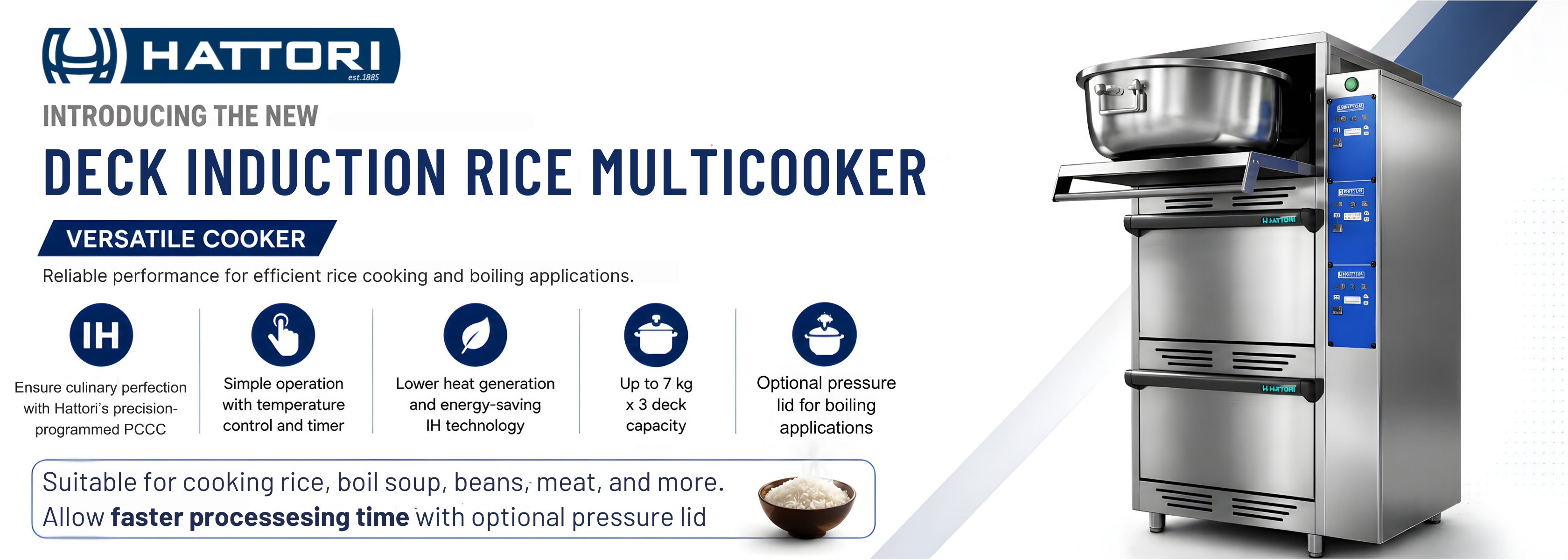 Deck Induction Rice Multicooker